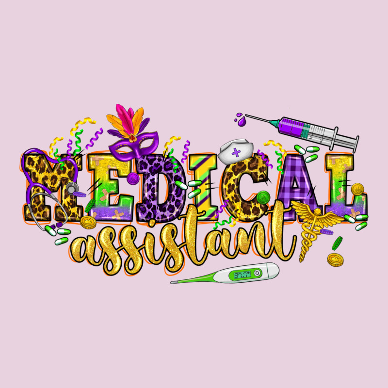 Ma Medical Assistant Mardi Gras Ladies Tee by NancyCooperArtShop | Teevron