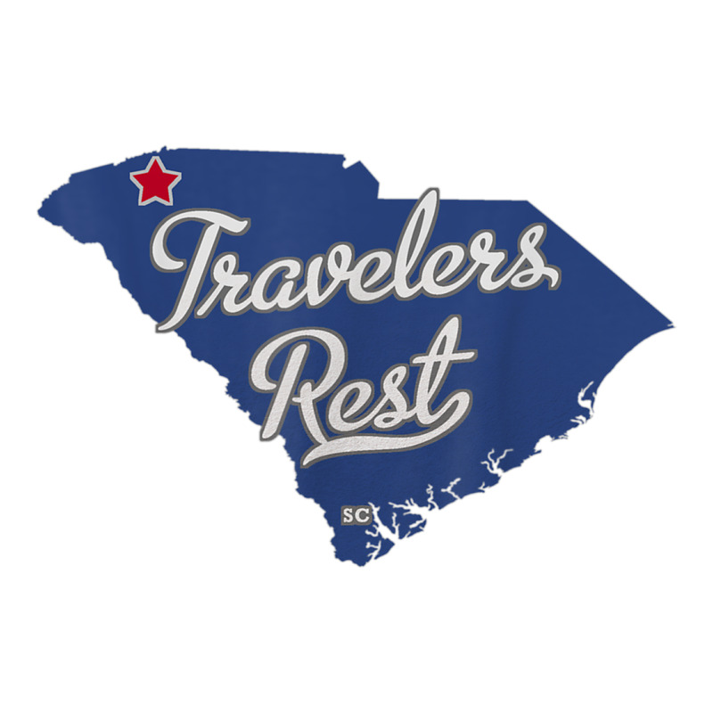Travelers Rest South Carolina Sc Map Heavyweight Hoodie by trangStudio | Teevron