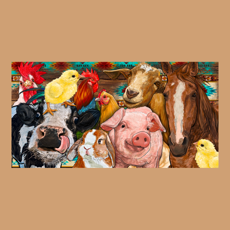 Farm Animals With Aztec Vintage Tee by RanaPortraitStore | Teevron