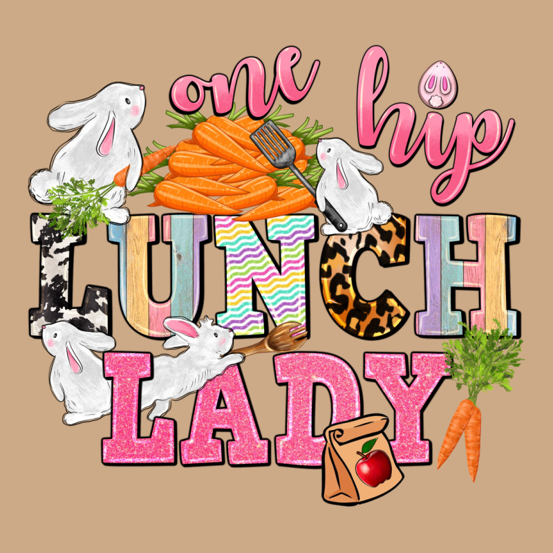 One Hip Lunch Lady Easter Day Vintage Hoodie by CowGirlArtShop | Teevron