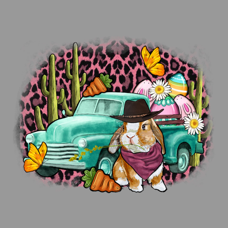 Western Rabbit Easter Day Vintage Hoodie by CowGirlArtShop | Teevron
