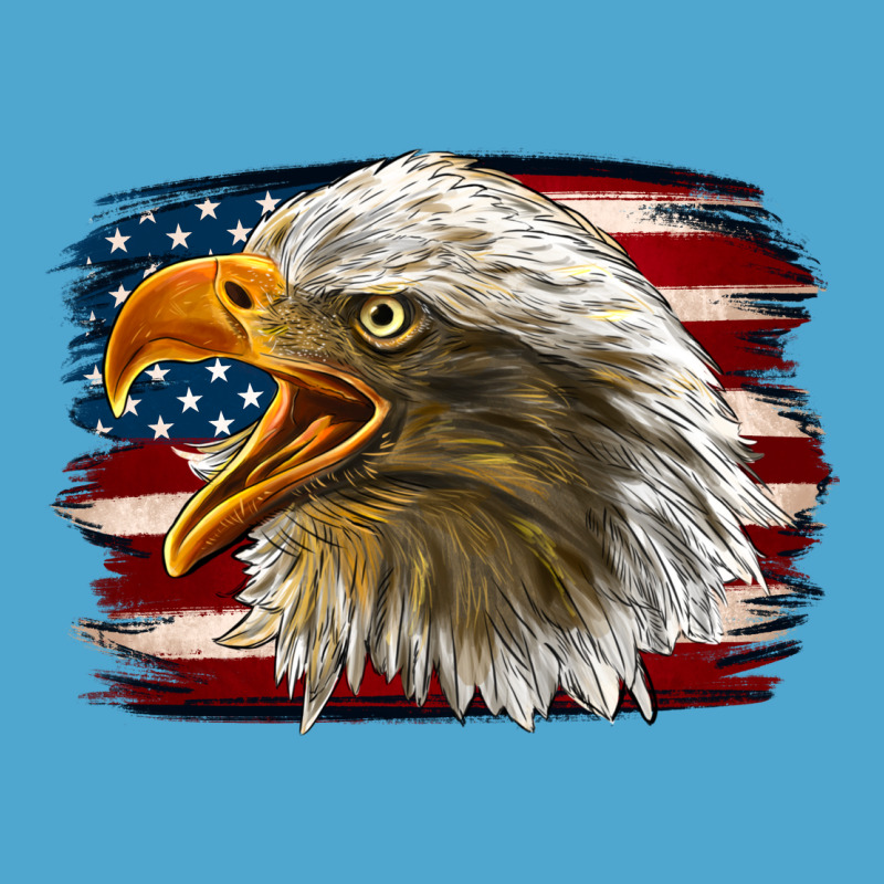 Western American Flag Eagle Premium Hoodie by LillyAllenDesigns | Teevron