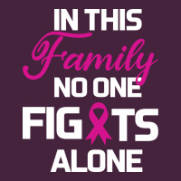 In This Family No One Fights Alone Cancer Survivor Premium Tee | Teevron