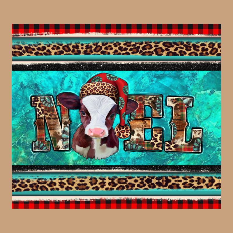 Western Christmas Baby Cow Noel Tumbler Vintage Tee by Jasminsmagicworld | Teevron