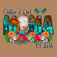 Glitter Dirt Mama Of Both Cow Flowers Long Sleeve Tee | Teevron