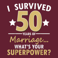 50 Years Of Marriage Superpower 50th Wedding Anniversary Classic Tee | Teevron