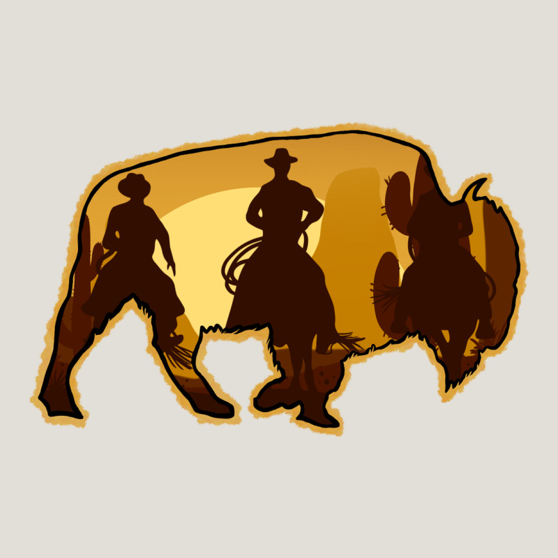 Bison Silhouette Cowboy Heavy Core Tee by Bettercallsaul | Teevron