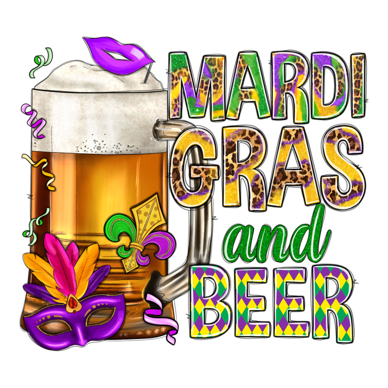 Mardi Gras And Beer Ladies Tee by NancyCooperArtShop | Teevron