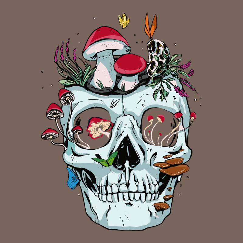 Halloween Skull Collector Mushrooms Flowers And Butterflies Sweatshirt Premium Hoodie by trangStudio | Teevron