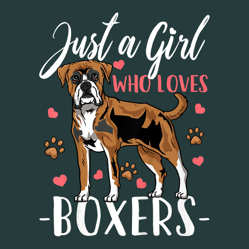 Kids Boxer Dog Just A Girl Who Loves Boxers Gift Premium Hoodie by trangStudio | Teevron