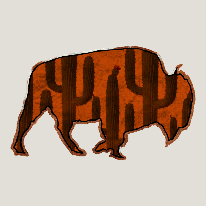 Red Cactus Bison Silhouette Heavy Core Tee by Bettercallsaul | Teevron