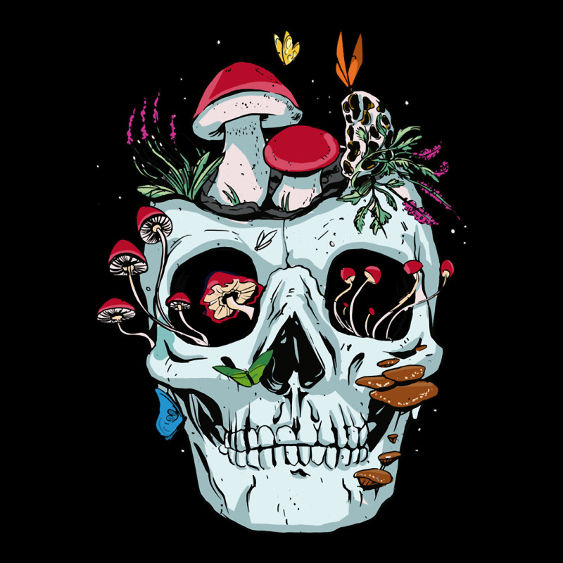Halloween Skull Collector Mushrooms Flowers And Butterflies Sweatshirt Urban Heavy Tee by trangStudio | Teevron