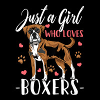 Kids Boxer Dog Just A Girl Who Loves Boxers Gift Urban Heavy Tee | Teevron