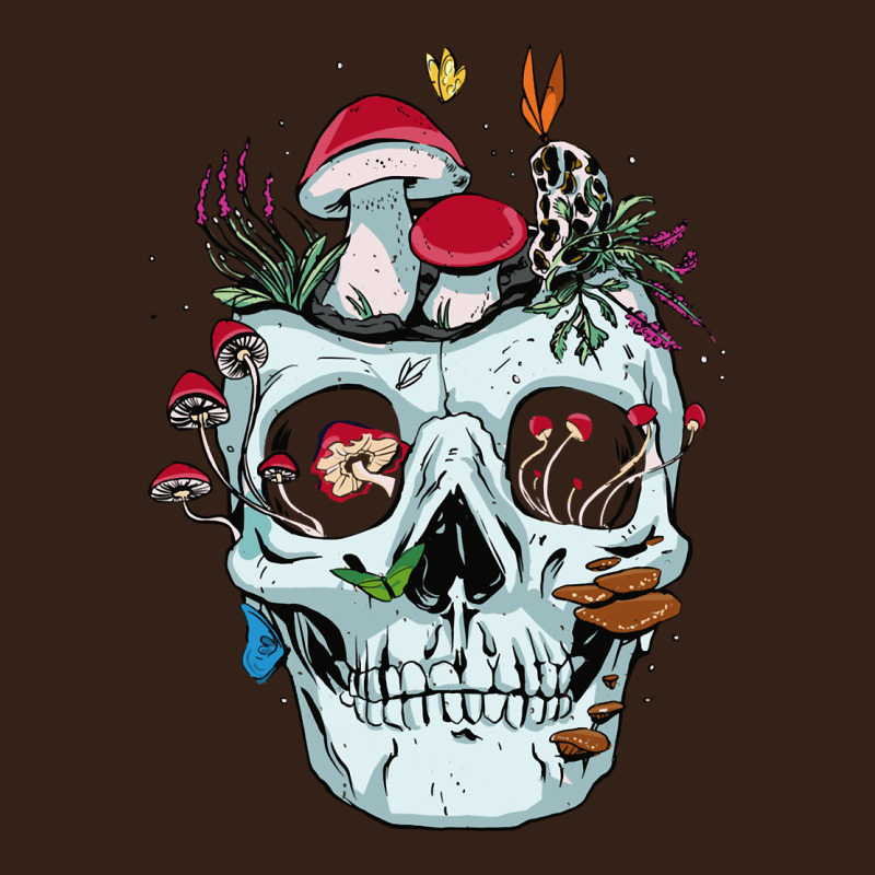Halloween Skull Collector Mushrooms Flowers And Butterflies Sweatshirt Heavy Core Tee by trangStudio | Teevron