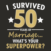 50 Years Of Marriage Superpower 50th Wedding Anniversary Heavy Core Tee | Teevron