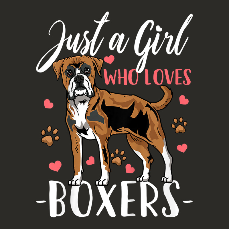 Kids Boxer Dog Just A Girl Who Loves Boxers Gift Heavy Core Tee by trangStudio | Teevron