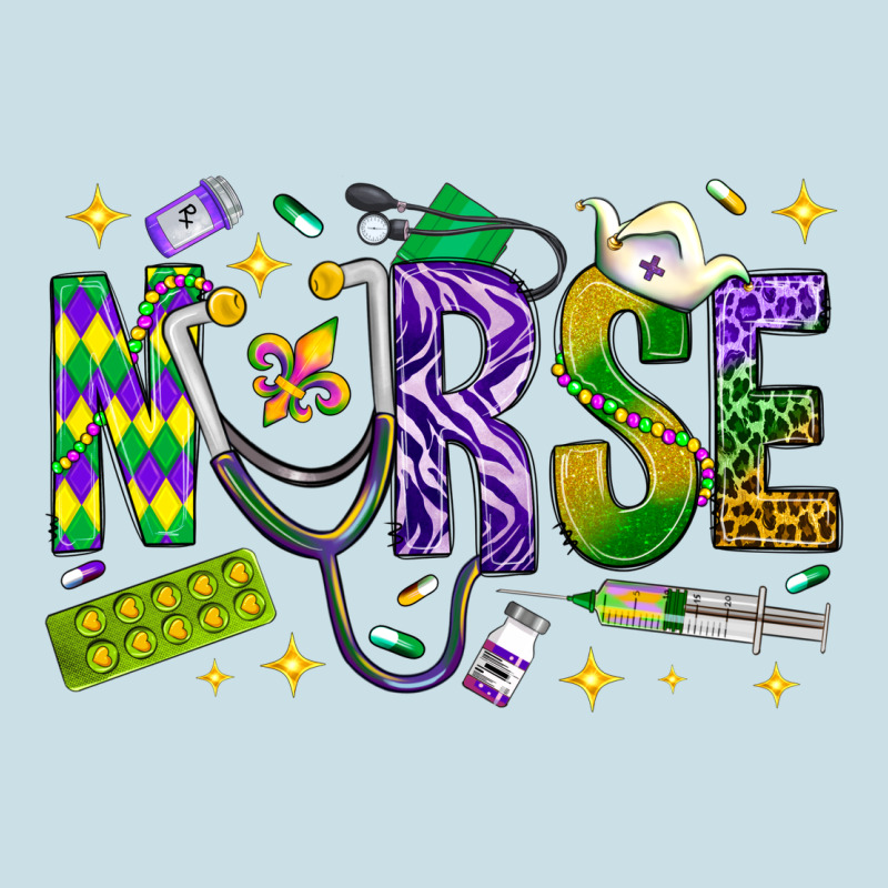 Mardi Gras Nurse Ladies Tee by NancyCooperArtShop | Teevron
