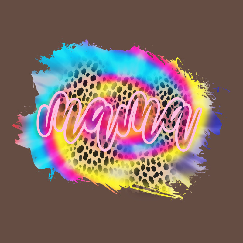 Mama Tie Dye Leopard Long Sleeve Tee by CowCowDesign | Teevron