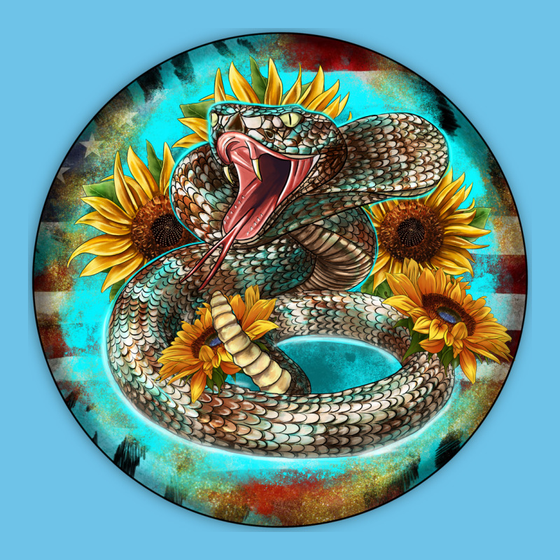 Rattlesnake And Sunflower Premium Sweatshirt by BarkalooDesign | Teevron