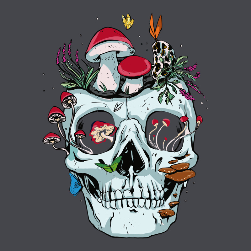 Halloween Skull Collector Mushrooms Flowers And Butterflies Sweatshirt Long Sleeve Tee by trangStudio | Teevron