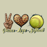 Peace Love Softball Heavy Core Tee | Teevron