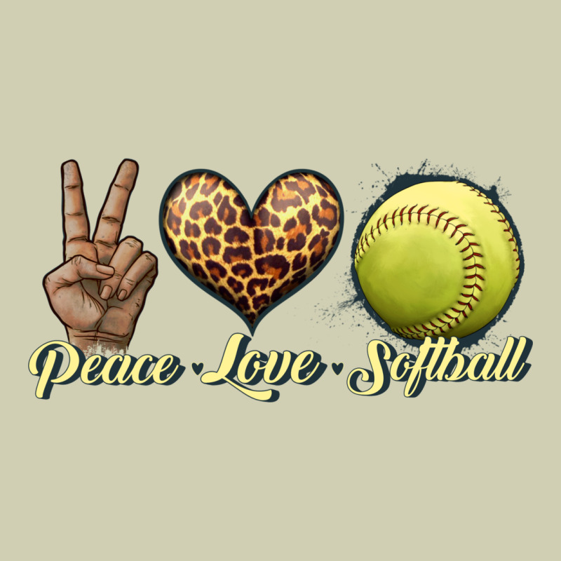Peace Love Softball Heavy Core Tee by JahusDesignShop | Teevron