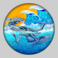 Humpback Whale Premium Sweatshirt | Teevron