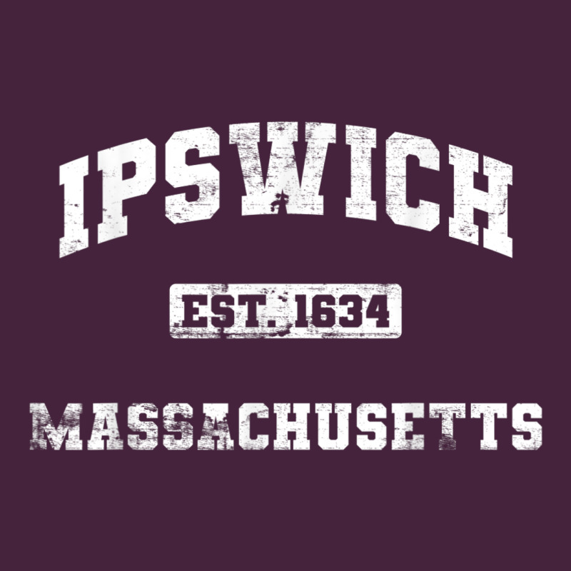 Ipswich Massachusetts Ma Vintage State Athletic Style Long Sleeve Tee by trangStudio | Teevron