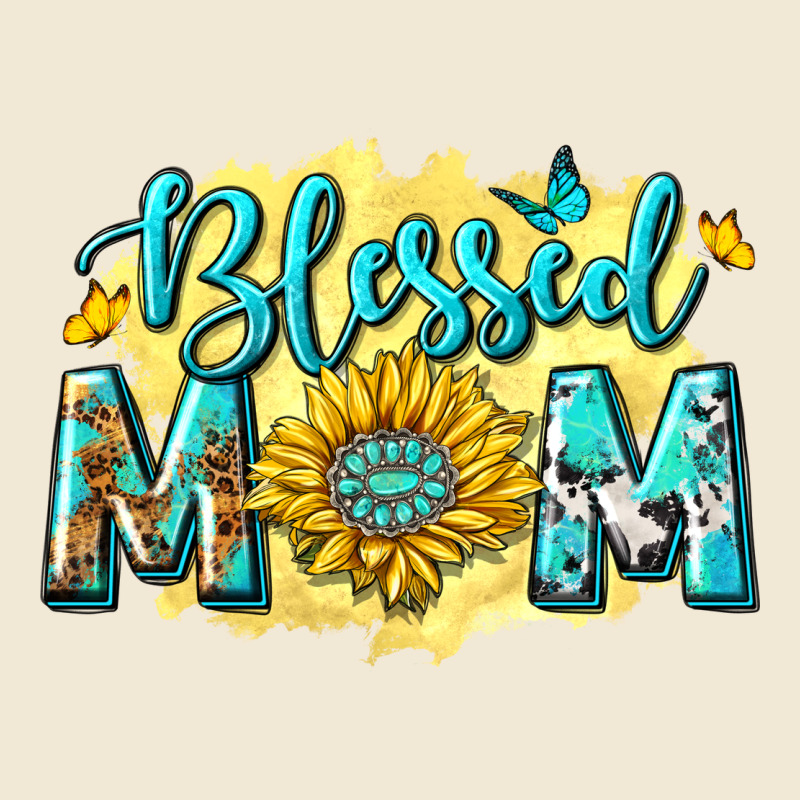 Blessed Mom With Sunflowers Ladies Tee by texasbilliewilder | Teevron