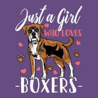 Kids Boxer Dog Just A Girl Who Loves Boxers Gift Vintage Hoodie | Teevron