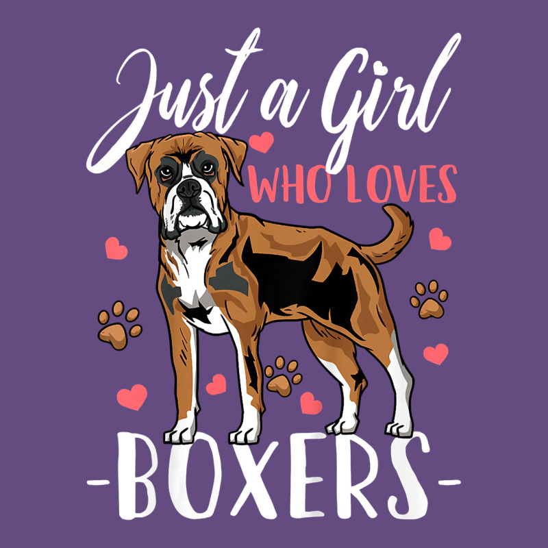 Kids Boxer Dog Just A Girl Who Loves Boxers Gift Vintage Hoodie by trangStudio | Teevron