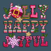 Jolly Happy Joyful Pink Christmas Urban Heavy Tee | Teevron