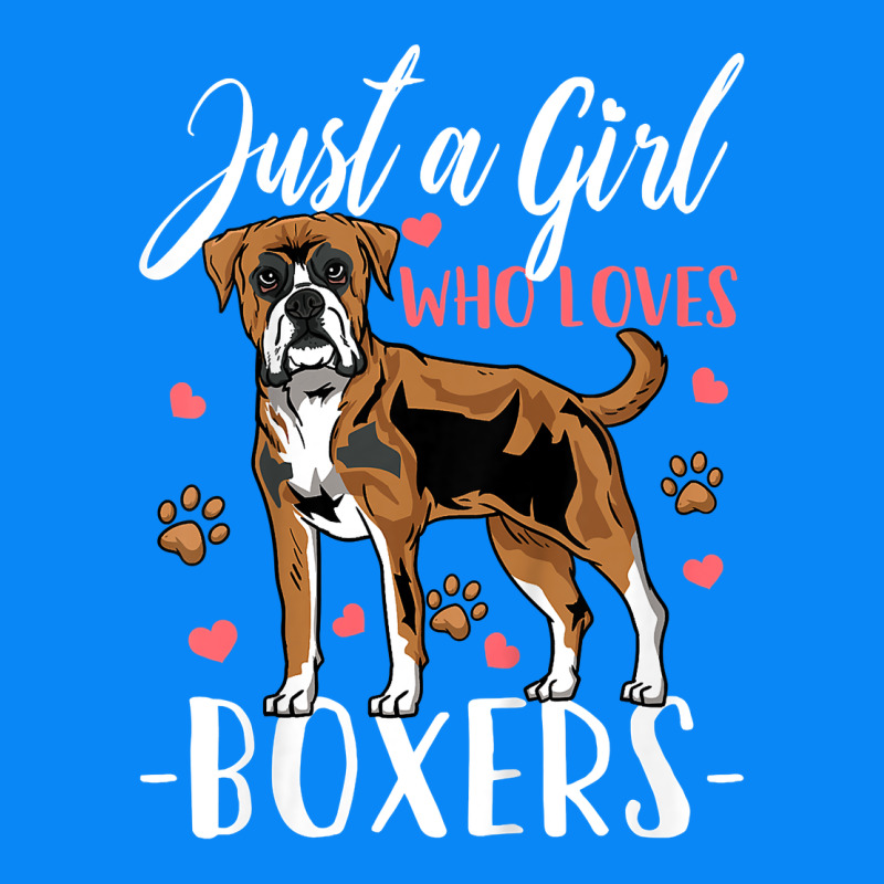 Kids Boxer Dog Just A Girl Who Loves Boxers Gift Zipper Hoodie by trangStudio | Teevron