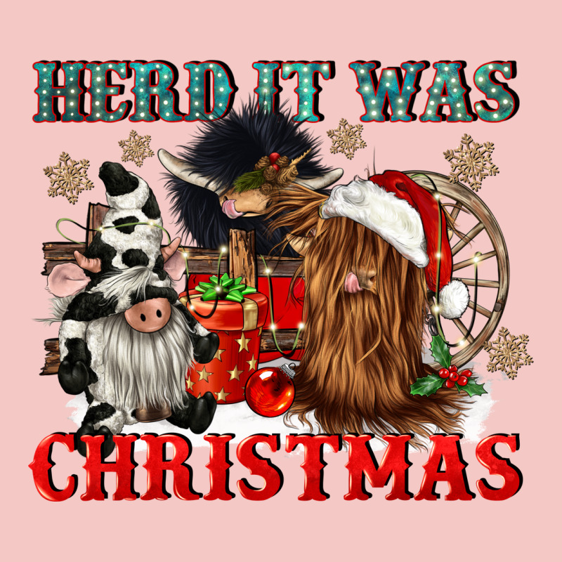 Herd It Was Christmas Urban Heavy Tee by CowGirlArtShop | Teevron