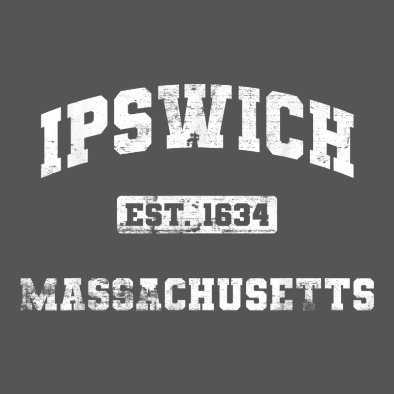 Ipswich Massachusetts Ma Vintage State Athletic Style Zipper Hoodie by trangStudio | Teevron