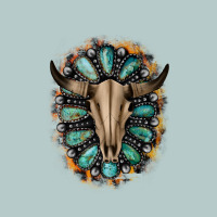 Western Gemstone Bull Skull Heavy Core Tee | Teevron