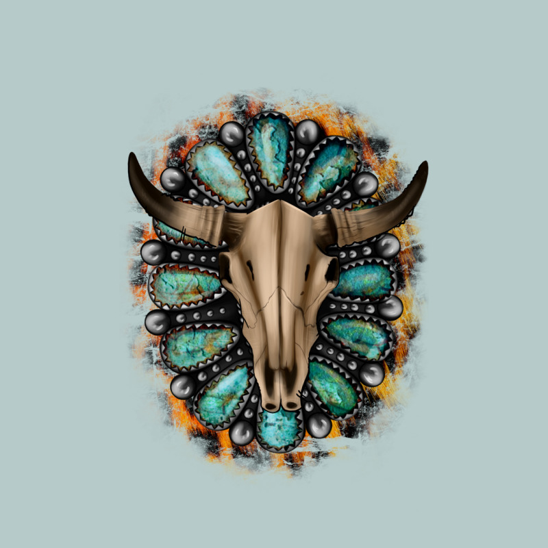 Western Gemstone Bull Skull Heavy Core Tee by Bettercallsaul | Teevron