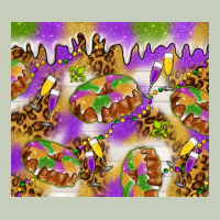 Mardi Gras With King Cake Ladies Tee | Teevron