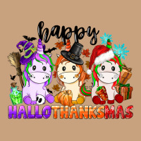 Happy Hallothanksmas Unicorn Vintage Tee | Teevron