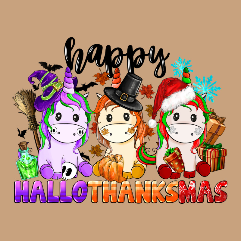 Happy Hallothanksmas Unicorn Vintage Tee by CowGirlArtShop | Teevron