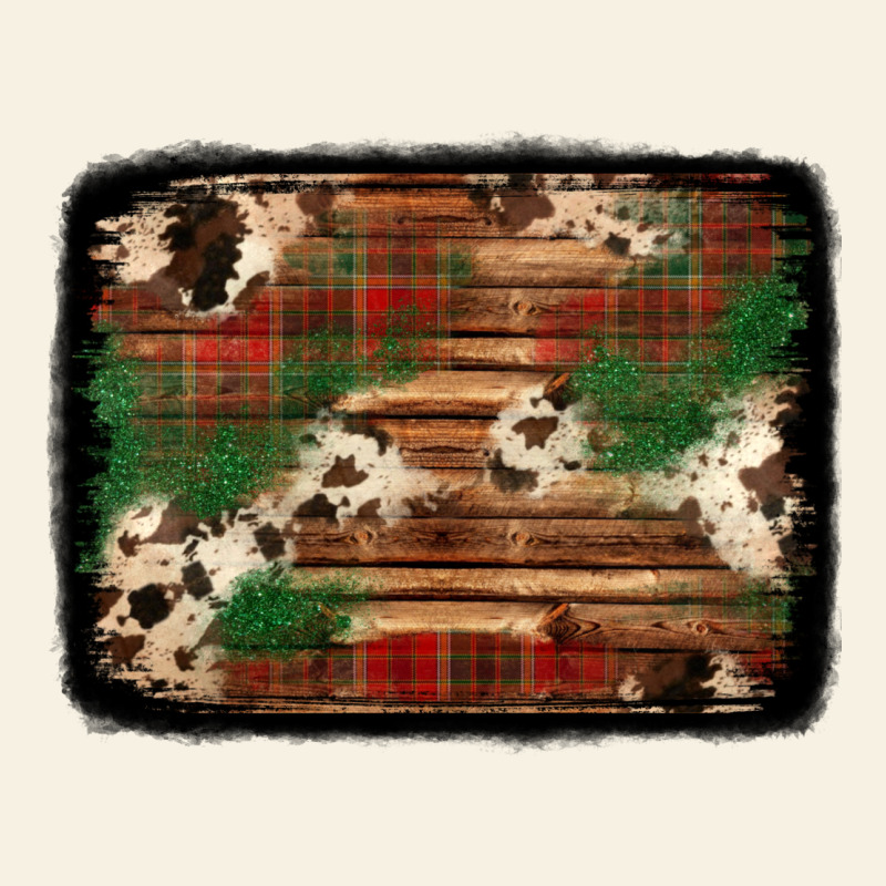 Christmas Buffalo Plaid Cowhide Background Vintage Tee by Jasminsmagicworld | Teevron