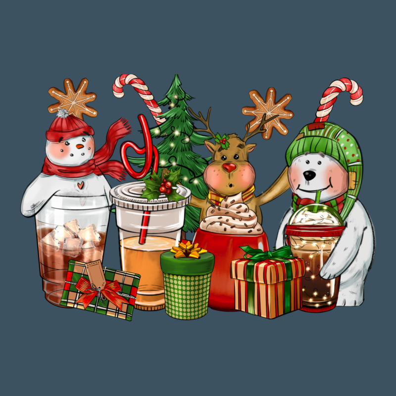 Christmas Polar Bear Reindeer And Snowman Coffee C Urban Heavy Tee by CowGirlArtShop | Teevron