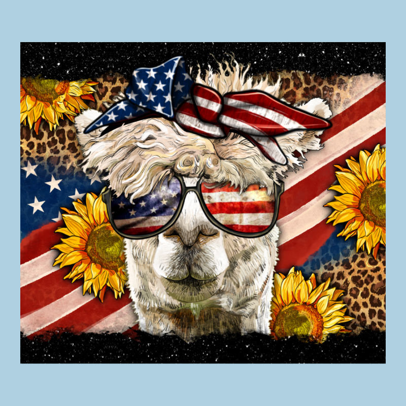 Western 4th Of July Lama Premium Hoodie by LillyAllenDesigns | Teevron