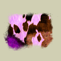 Purple Western Wood Cowhide Frame Heavy Core Tee | Teevron