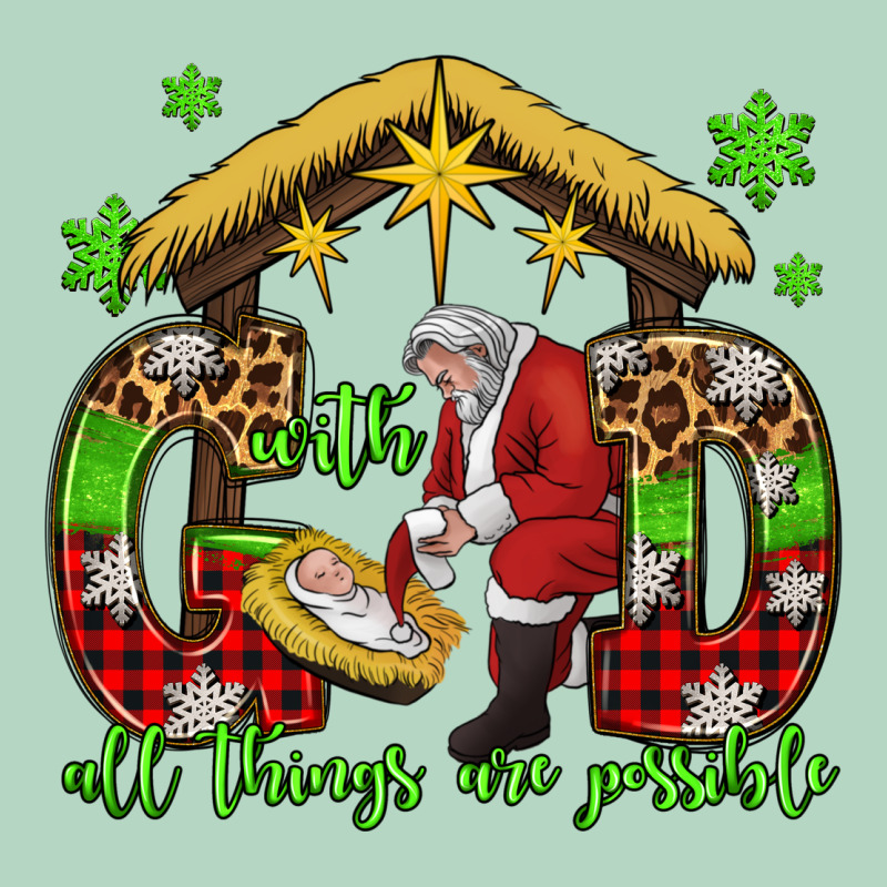 With God All Things Are Possible Santa Baby Jesus Classic Tee by Jasminsmagicworld | Teevron