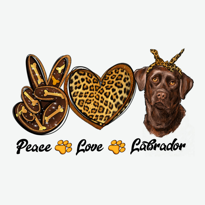 Peace Love Labrador Urban Heavy Tee by RanaPortraitStore | Teevron