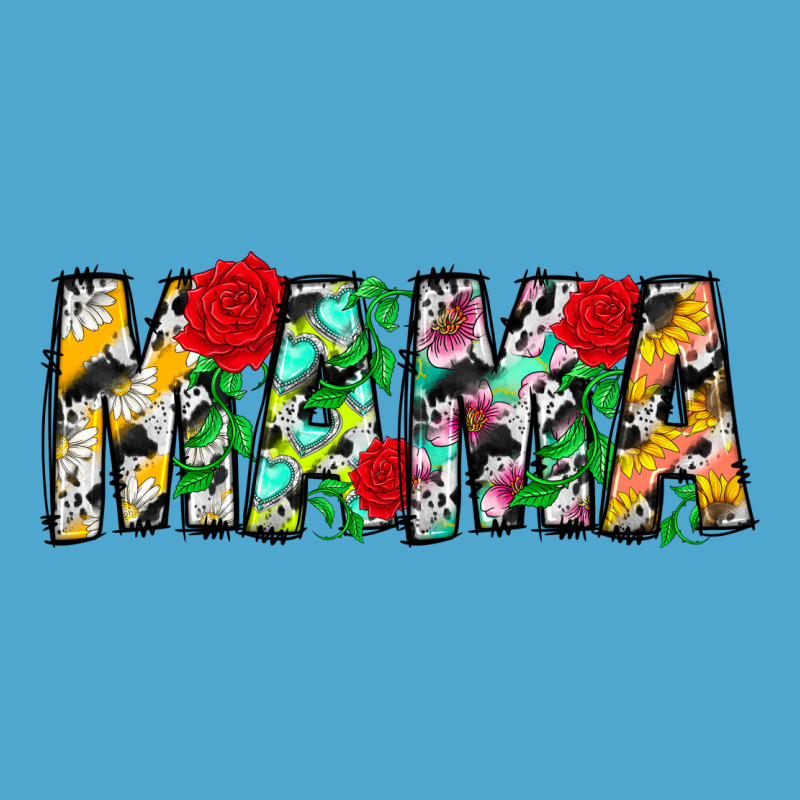 Floral Animal Print Mama Premium Hoodie by CowhideDigitalArt | Teevron