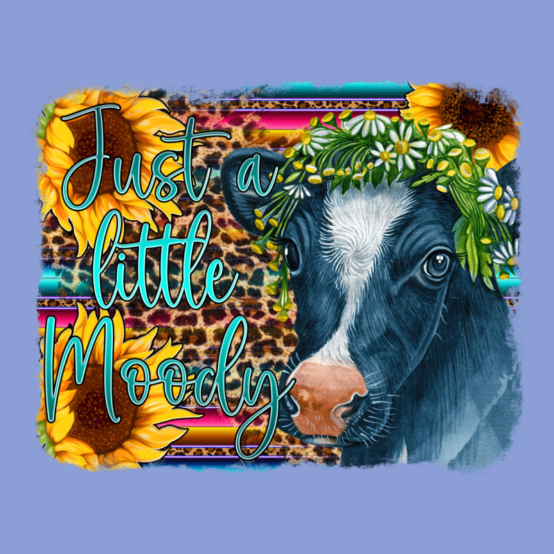 Cow Serape Just A Little Moody Long Sleeve Tee by CowCowDesign | Teevron