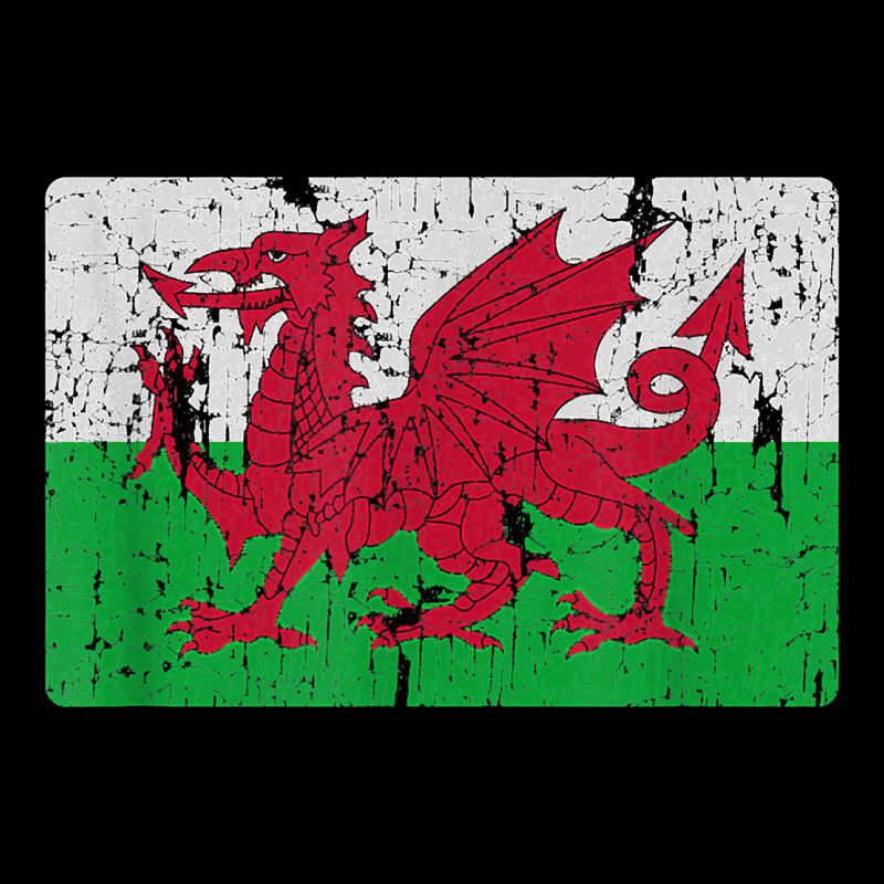 Vintage Welsh Flag Of Wales Dragon Souvenir Gift Men Women Heavyweight Sweatshirt by trangStudio | Teevron