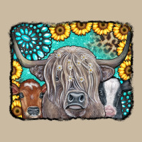 Cows Glitter Turquoise Leopard Sunflowers Long Sleeve Tee | Teevron
